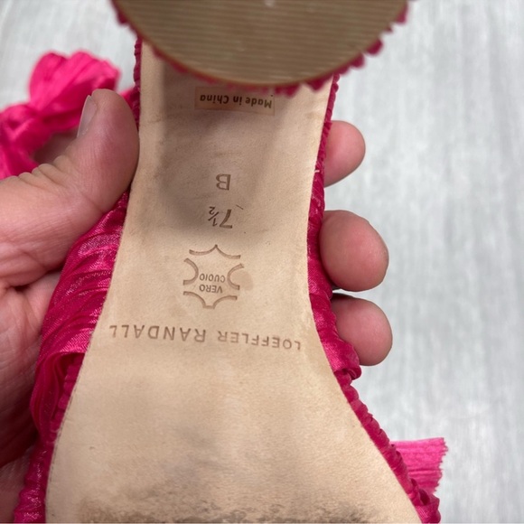 Loeffler Randall Penny Pleated Bow Sandals - Picture 3 of 5